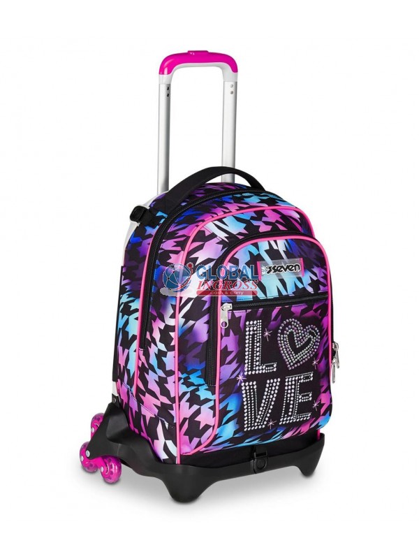 TROLLEY SEVEN JACK 3ruote GLOW LOVE