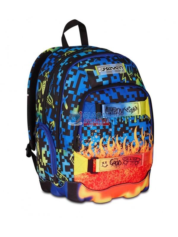 ZAINO SEVEN DUAL SCRIBBLED FLAME