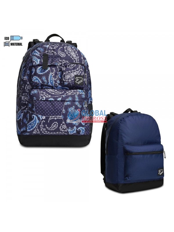 ZAINO REVERSIBLE BLUE CASHMERE DOUBLE -