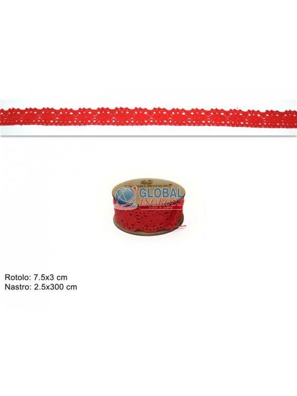 ROTOLO CENTRINO ROSSO cm2x3mt  .m