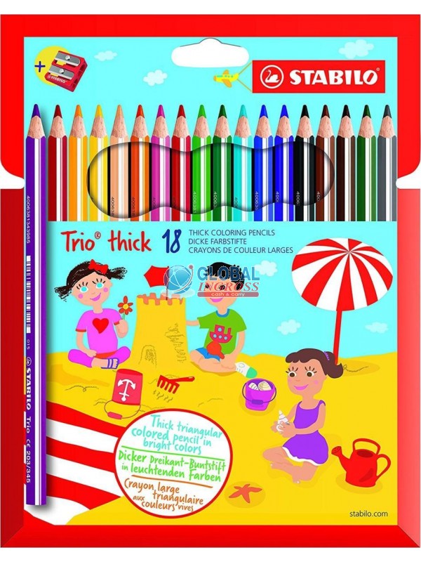 PASTELLI STABILO TRIO THICK DA 18
