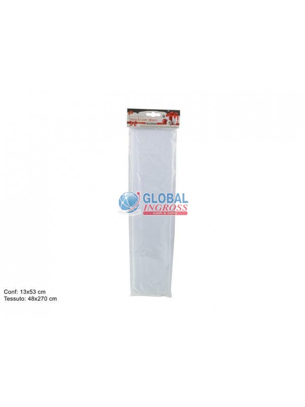 TESSUTO ORGANZA 48x270cm BIANCO