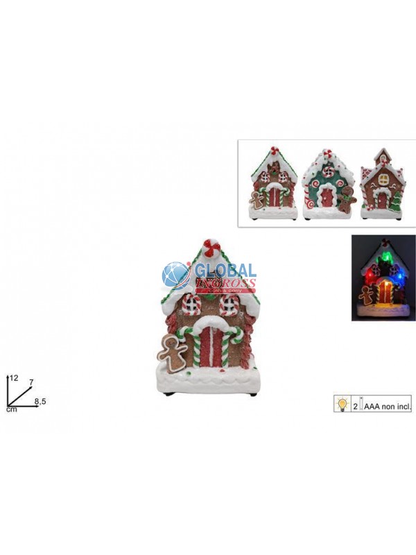 CASETTA NATALE CAKE DESIGN C/LUCE