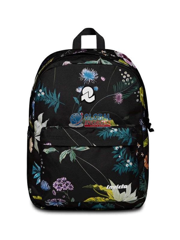 ZAINO INVICTA CARLSON FANTASY BLACK FLOWERS
