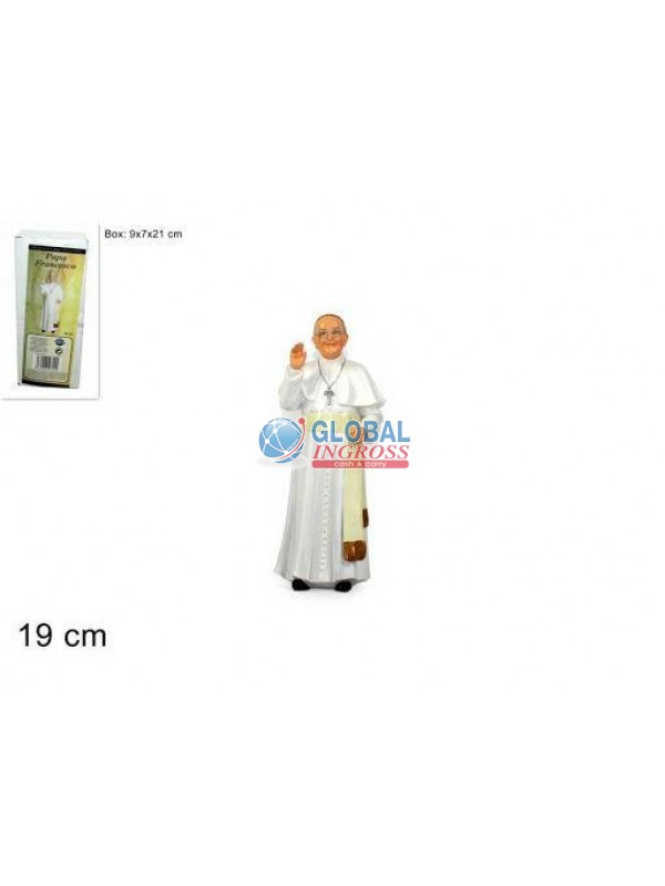 STATUA PAPA FRANCESCO 19cm