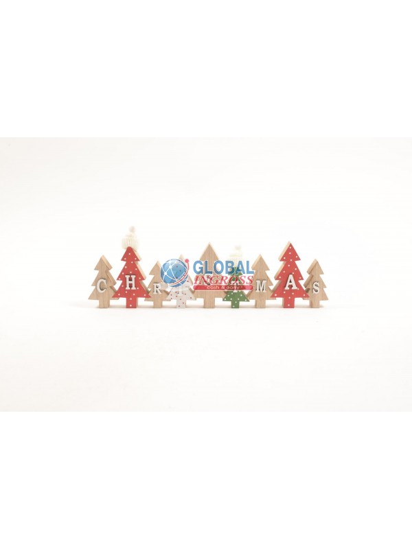 SCRITTA IN LEGNO CHRISTMAS 40cm