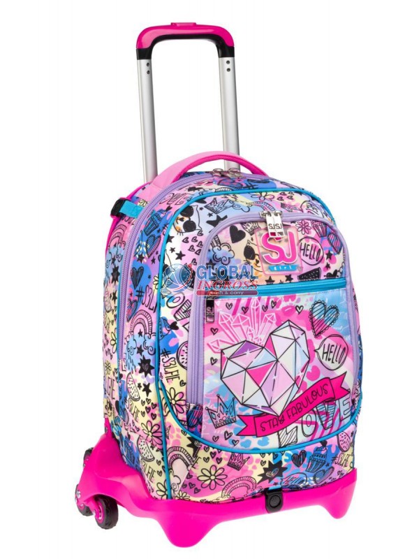 TROLLEY SEVEN JACK 3ruote COLORJAM GIRL SJ