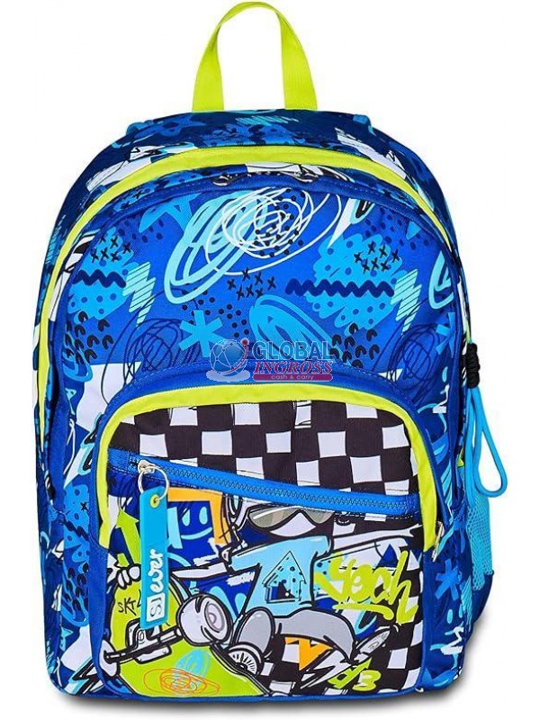 ZAINO SJ GANG EVER SKATE BOY DOPPIO SCOMPARTO