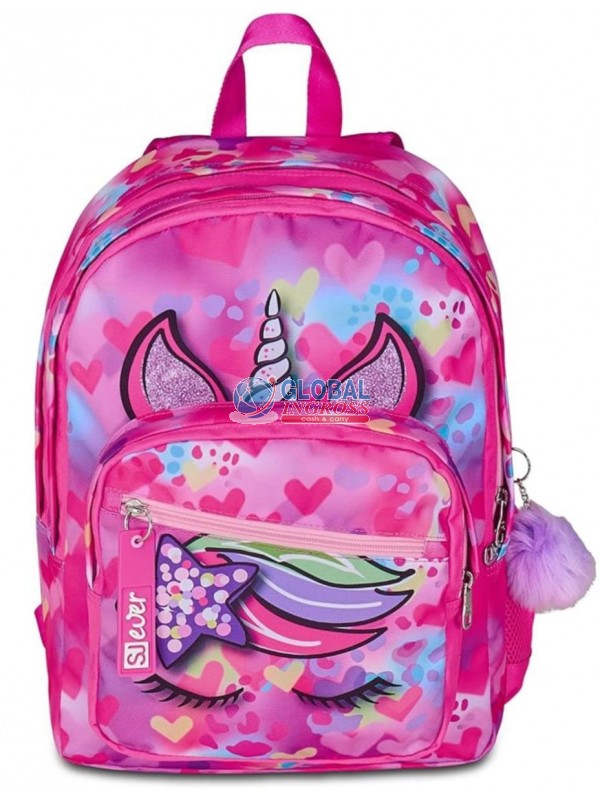 ZAINO SJ GANG EVER UNICORNSIDE GIRL DOPPIO SCOMPARTO