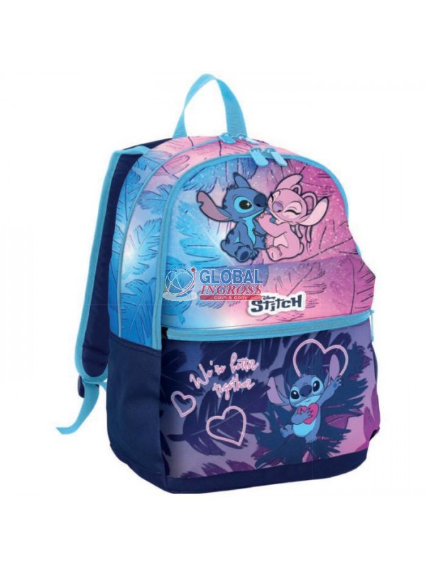 ZAINO STITCH DOPPIO SCOMPARTO CUTE AND FLUFFY LILO & STITCH