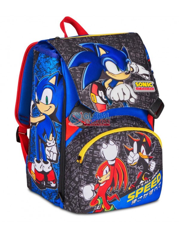 ZAINO SONIC SDOPPIABILEBIG HEDGEHOG SPEED