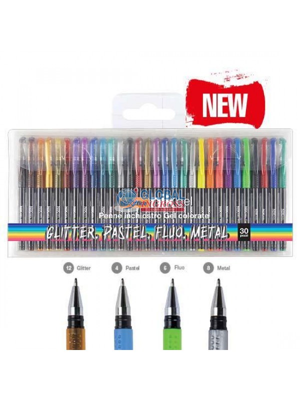 PENNE GEL 30pz COL.ASS.