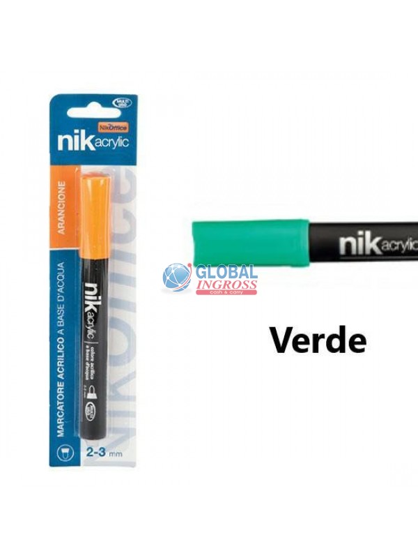 MARCATORE 2-3mm VERDE ACRILICO