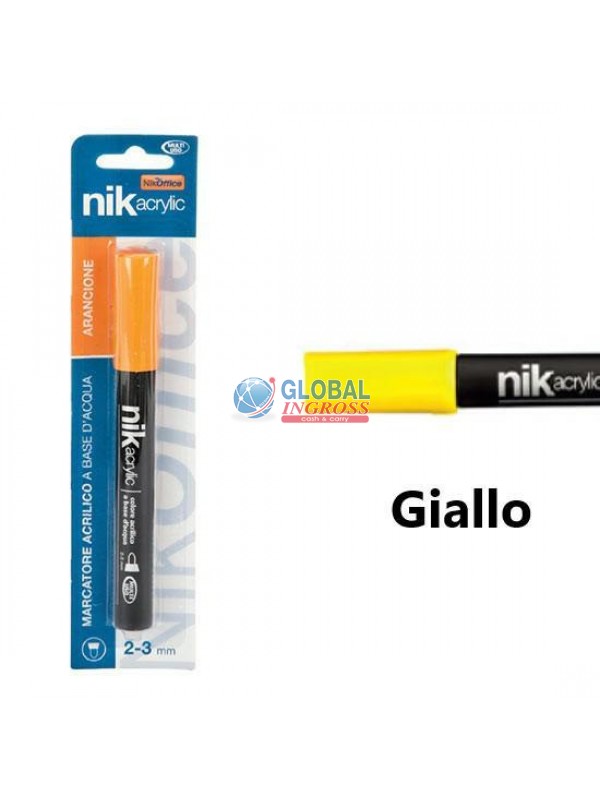 MARCATORE 2-3mm GIALLO ACRILICO