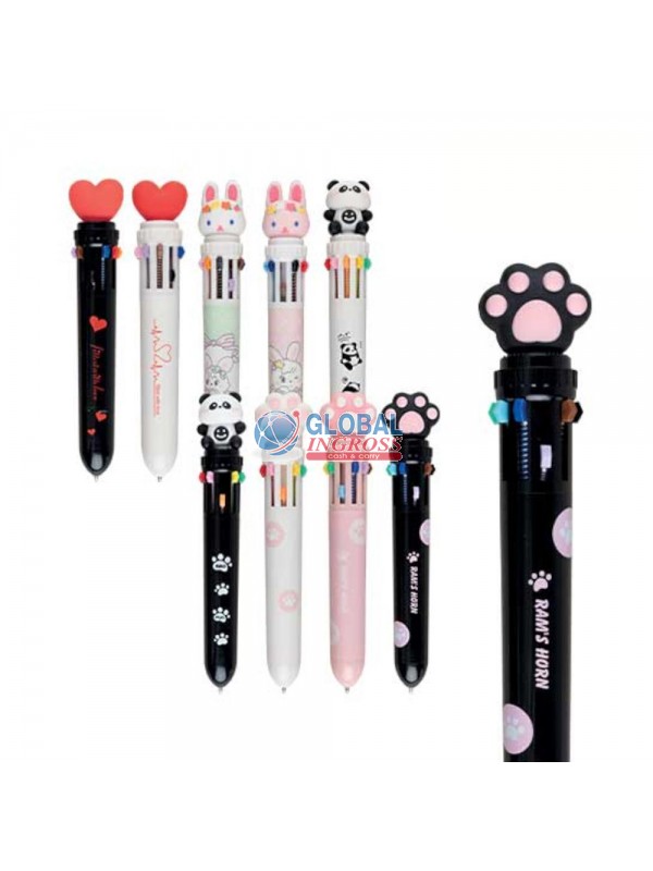 PENNA 10 COLORI CLICK HAPPINESS ass.