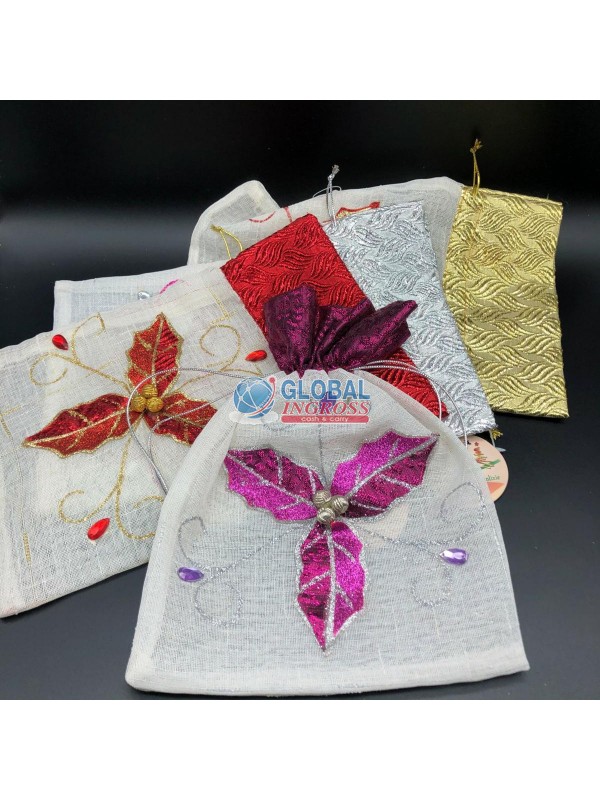 SACCHETTO POINSETTIA 20x28