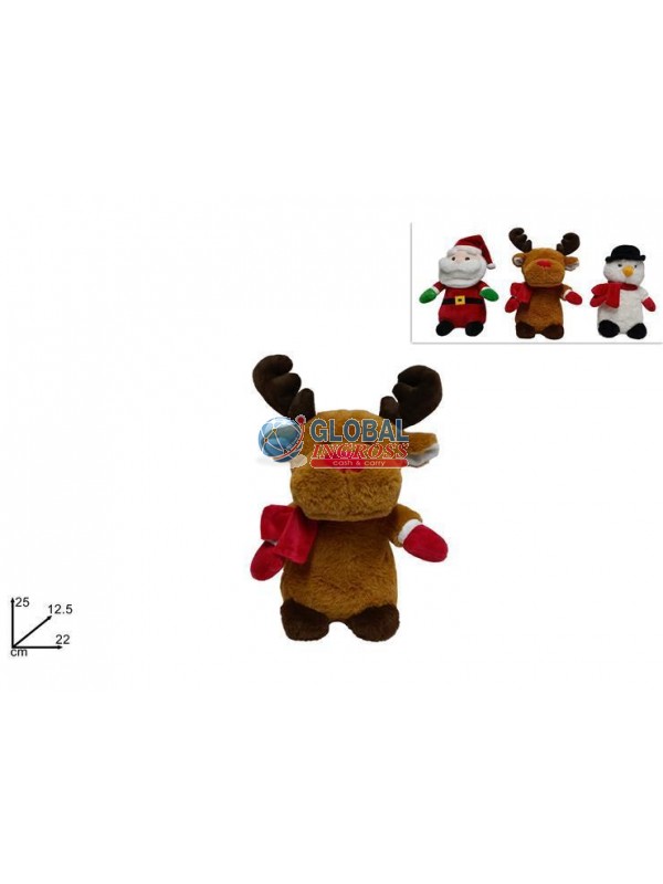 PELUCHE NATALE ASS. 25cm