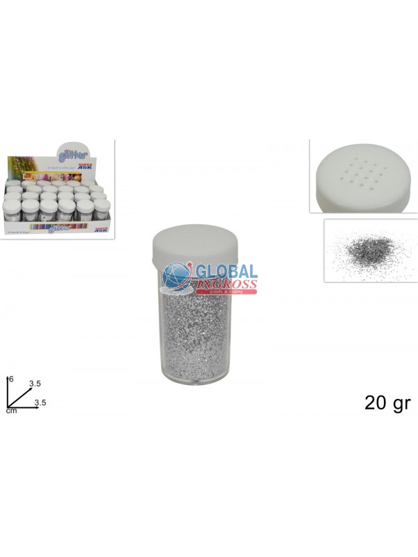 GLITTER 20gr ARGENTO