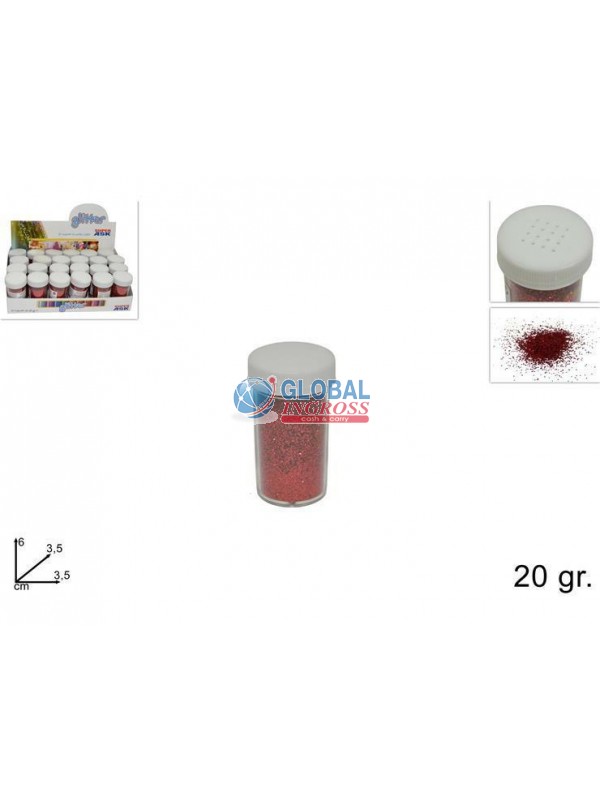 GLITTER 20gr ROSSO