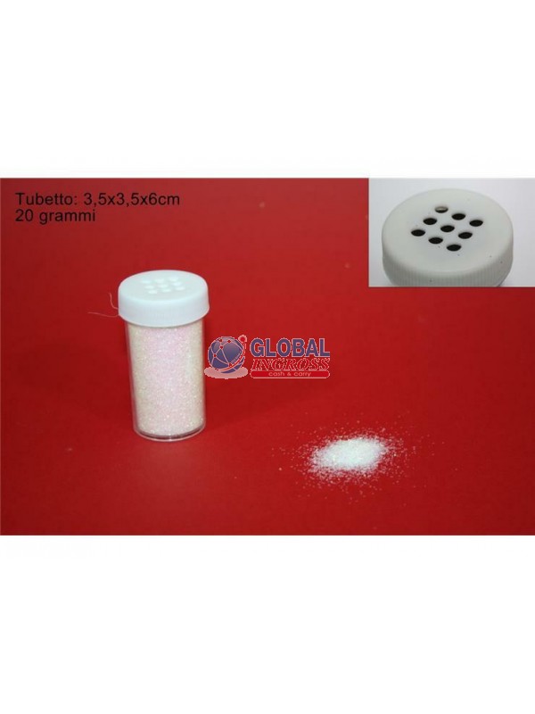 GLITTER 20gr BIANCO
