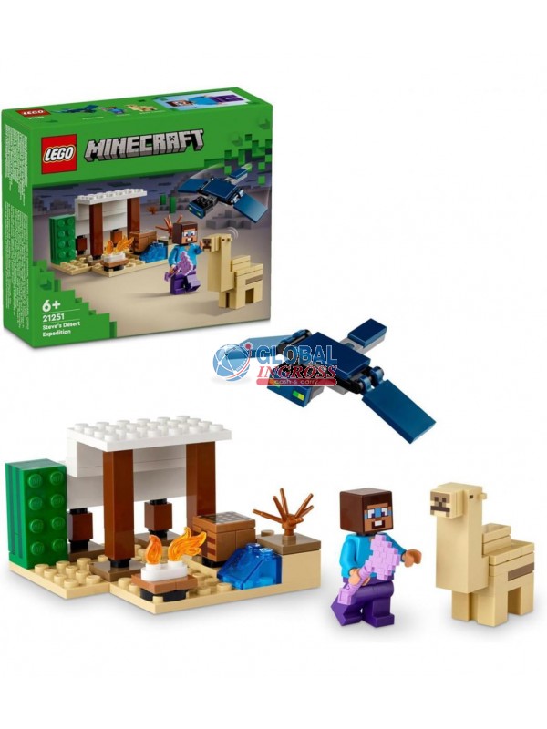 LEGO MINECRAFT SPEDIZIONE DI STEVE NEL DESERTO