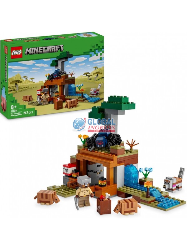 LEGO MINECRAFT SPEDIZIONE NELLA MINIERA DELL'ARMADILLO