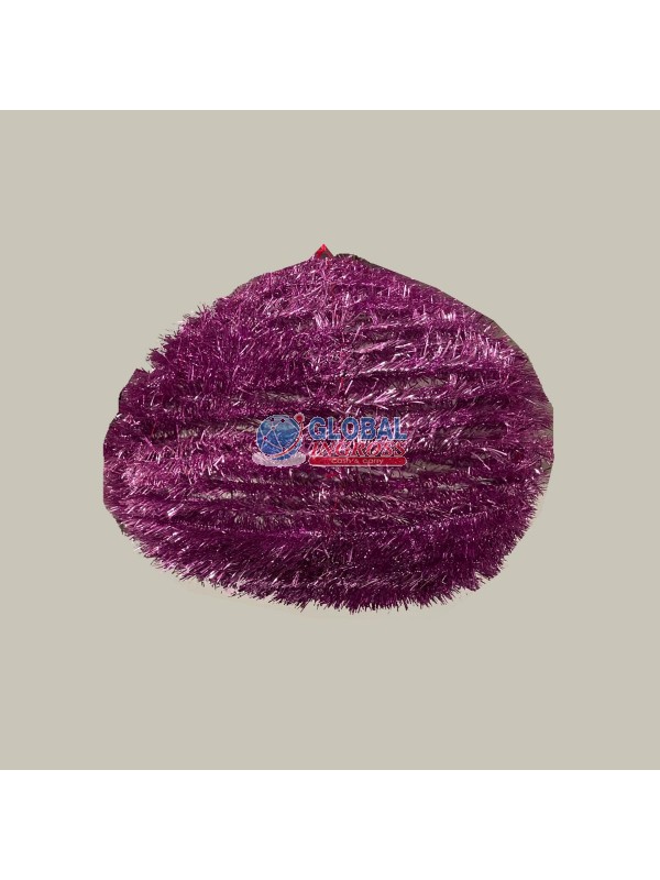 DECORAZIONE PALLA VIOLA60cm A MOLLA