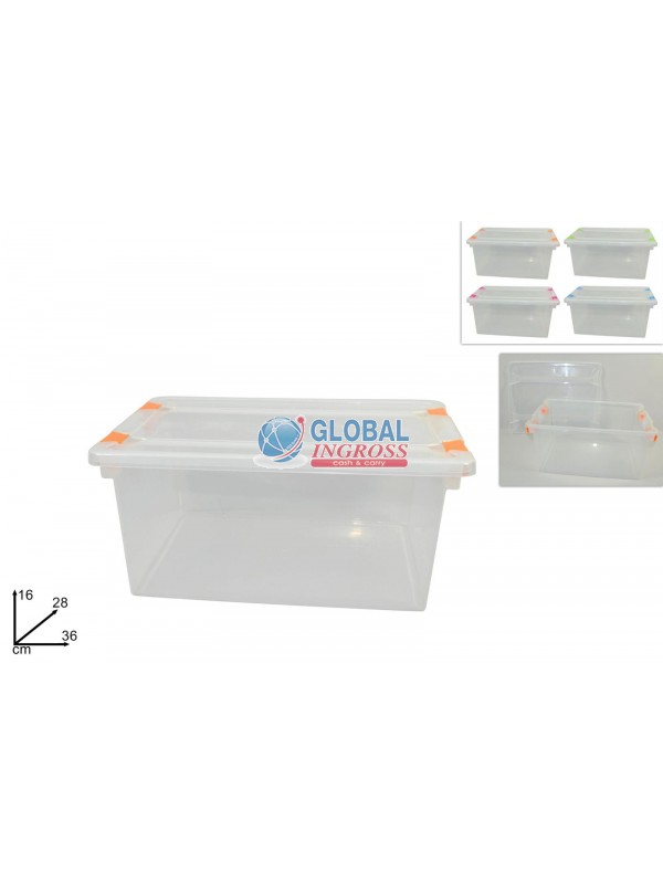 CONTENITORE C/COPERCHIOCLIP 36x28x16