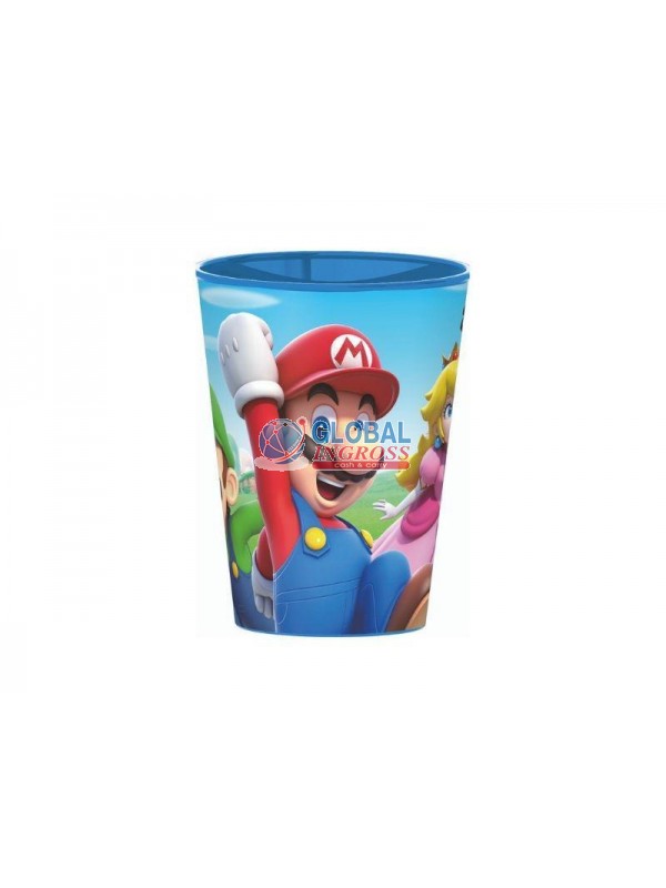 BICCHIERE PLASTICA SUPERMARIO