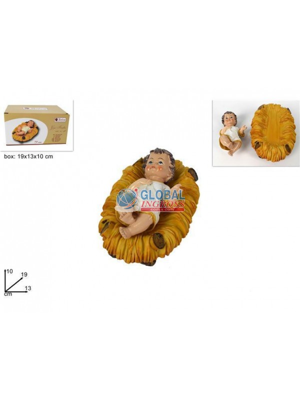 GESU' VESTITO C/CULLA 13x19cm