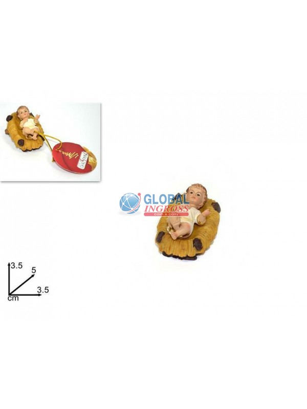 GESU' VESTITO C/CULLA 3,5x5cm