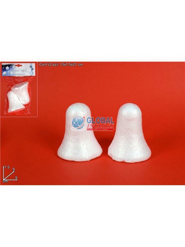 CAMPANE POLISTIROLO 9cm2pz