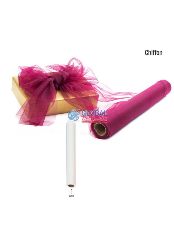 ROTOLO CHIFFON cm50x10mt AVORIO TULLE