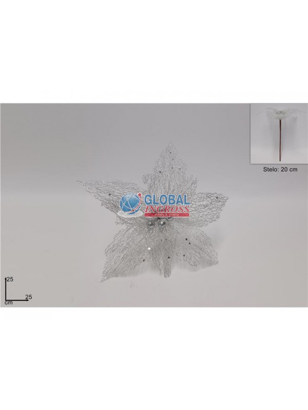 FIORE RETINATO SILVER 25cm