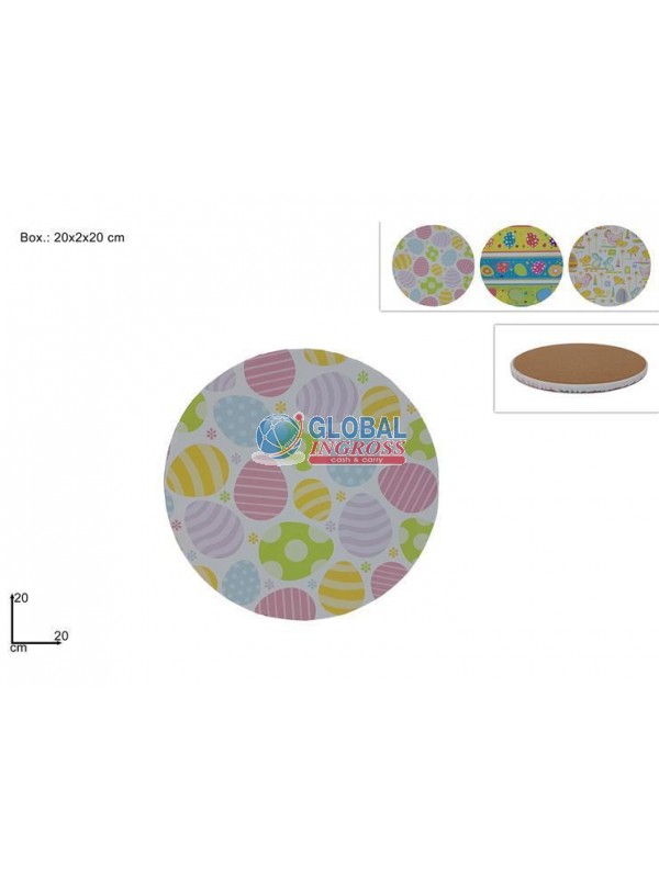 SOTTOPENTOLA PASQUA BASE SUGHERO TONDO 20cm