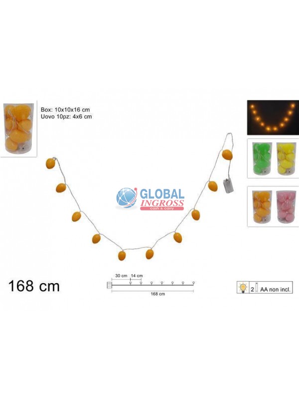 LUCI 10 UOVA PASQUA COL.ASS.
