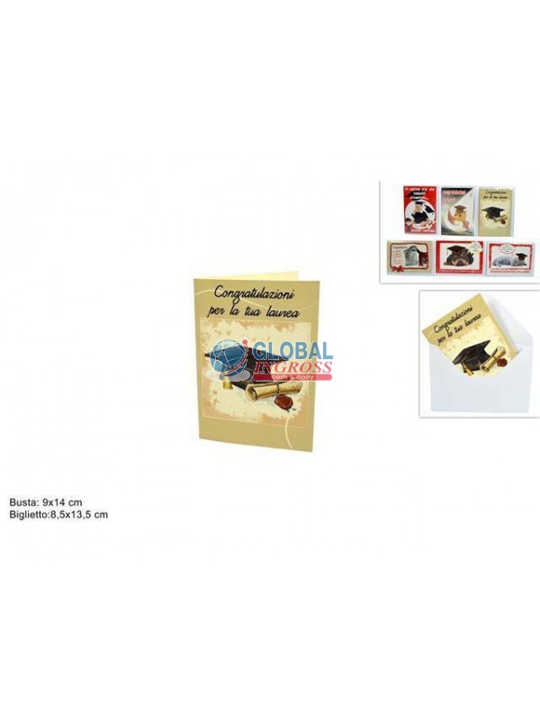 BIGLIETTO LAUREA 13x8
