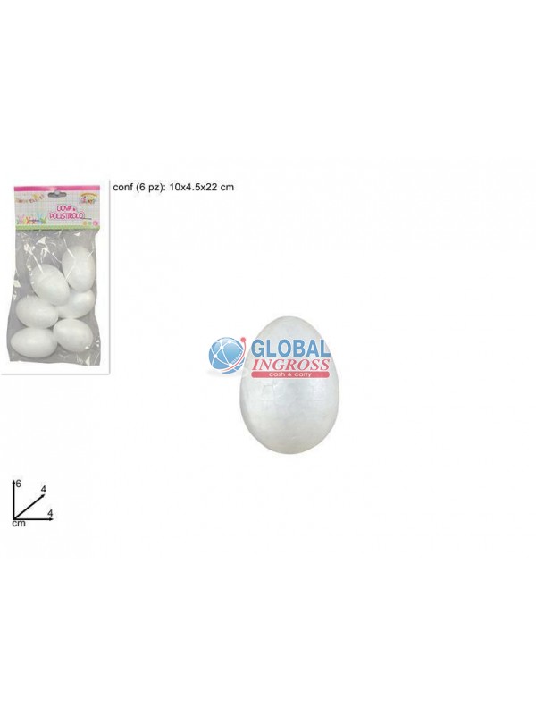 UOVA POLISTIROLO 6cm 6pz