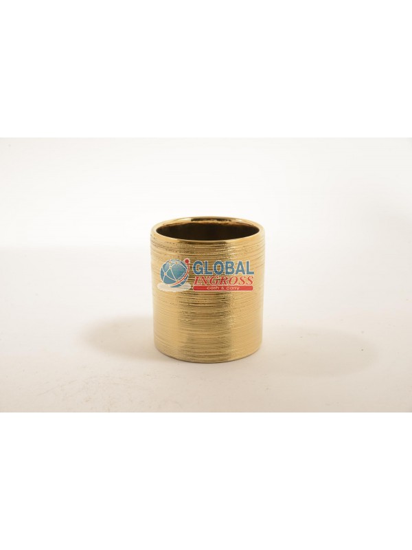 BICCHIERE PORTACANDELA ORO D.10 H11cm