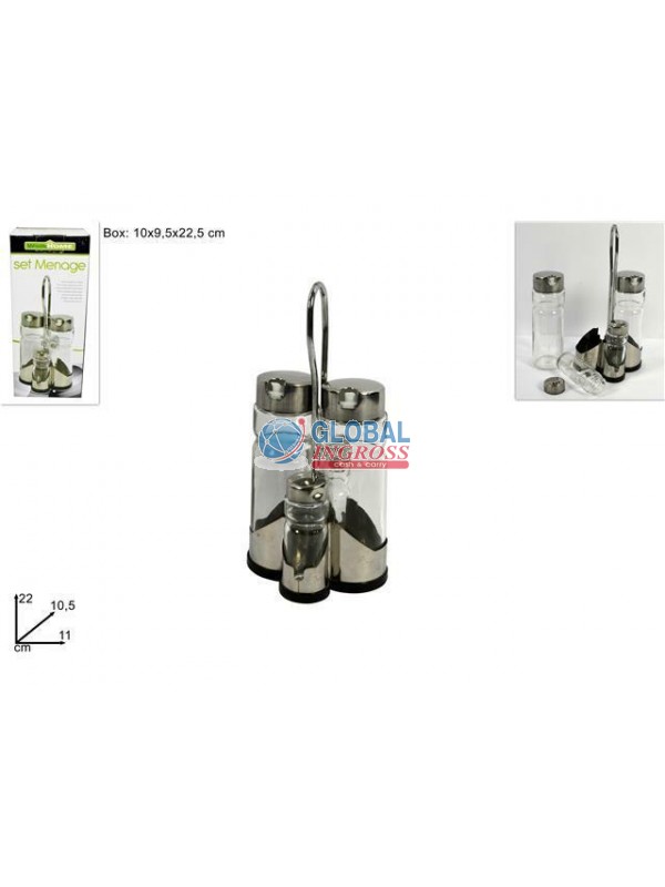 SET MENAGE C/STAND OLIOACETO SALE PEPE