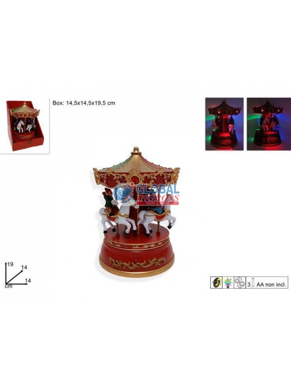 GIOSTRINA CAROSELLO C/MUSICA LUCI MOVIMENTO