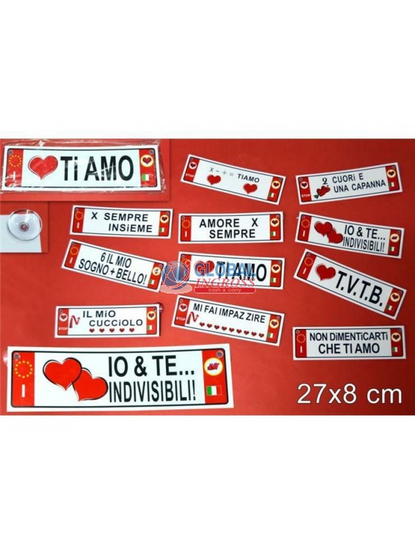 TARGA ADESIVA LOVE
