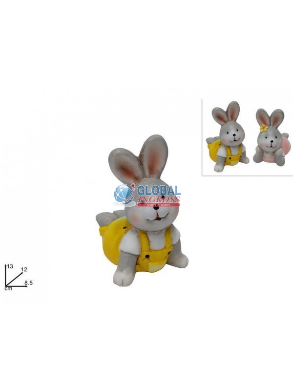 CONIGLIO SDRAIATO CERAMICA 13cm