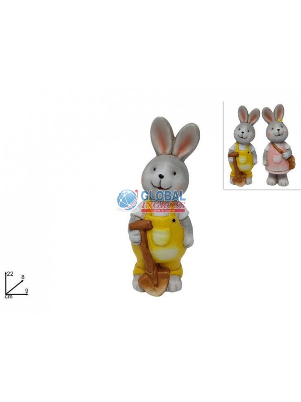 CONIGLIO CERAMICA 22cm