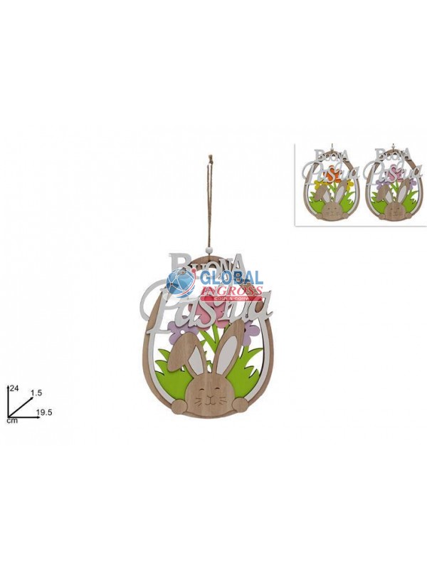 APPENDINO UOVO LEGNO C/CONIGLIO