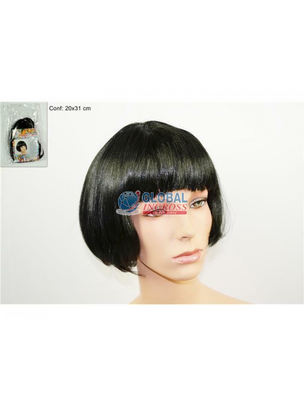 PARRUCCA CASCHETTO NERA