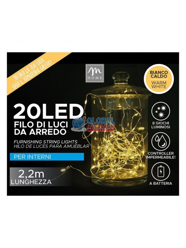 FILO 20 LED BIANCO CALDO