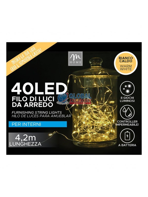 FILO 40 LED BIANCO CALDO