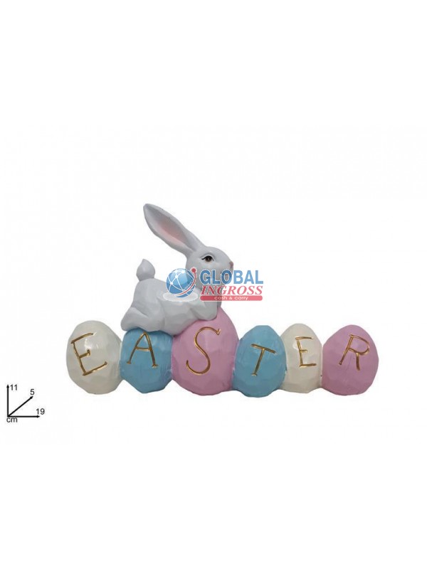 SCRITTA EASTER CON CONIGLIO PASQUALE