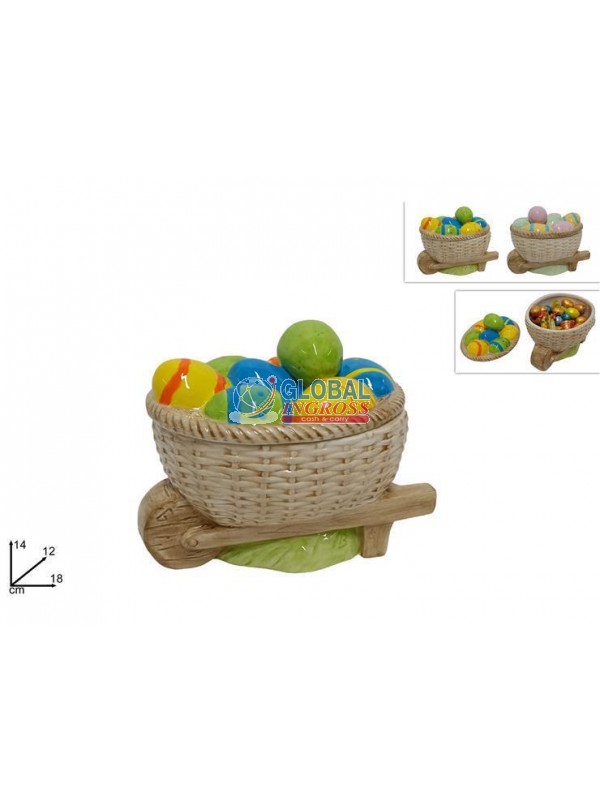 BARATTOLO CERAMICA CARRETTO C/UOVA